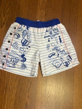 Baseball 101 doodle shorts